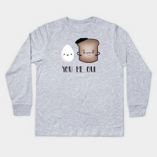 You, Me, Oui Kids Long Sleeve T-Shirt